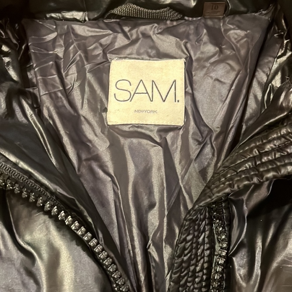 SAM. New York Girl’s Black Puffer Size 10 - Picture 3 of 7